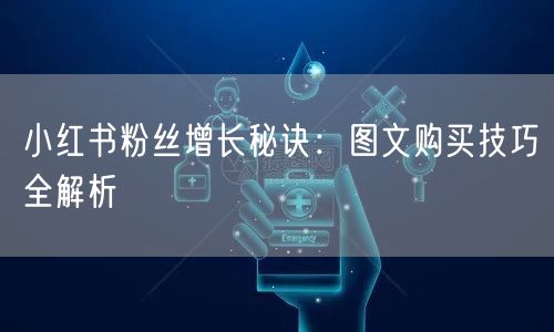 小红书粉丝增长秘诀：图文购买技巧全解析