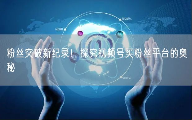 粉丝突破新纪录！探究视频号买粉丝平台的奥