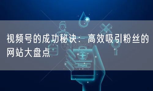 视频号的成功秘诀：高效吸引粉丝的网站大盘点