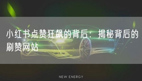 小红书点赞狂飙的背后：揭秘背后的刷赞网站