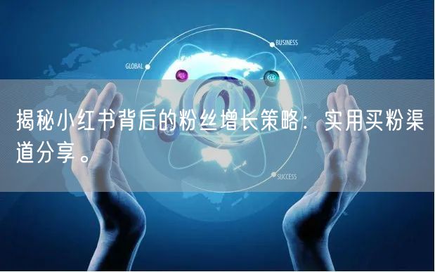 揭秘小红书背后的粉丝增长策略：实用买粉渠道分享。