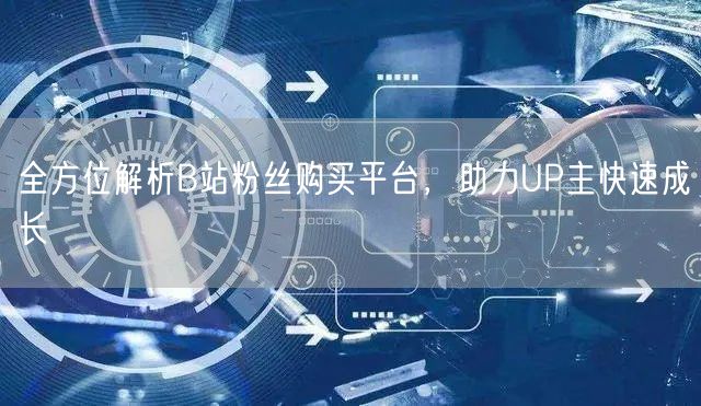 全方位解析B站粉丝购买平台，助力UP主快