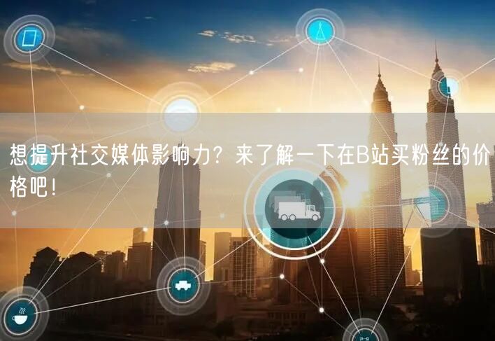 想提升社交媒体影响力？来了解一下在B站买粉丝的价格吧！