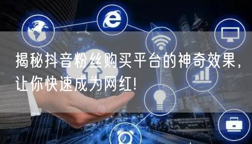 揭秘抖音粉丝购买平台的神奇效果，让你快速成为网红!