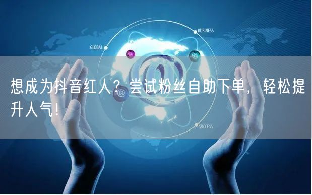 想成为抖音红人？尝试粉丝自助下单，轻松提